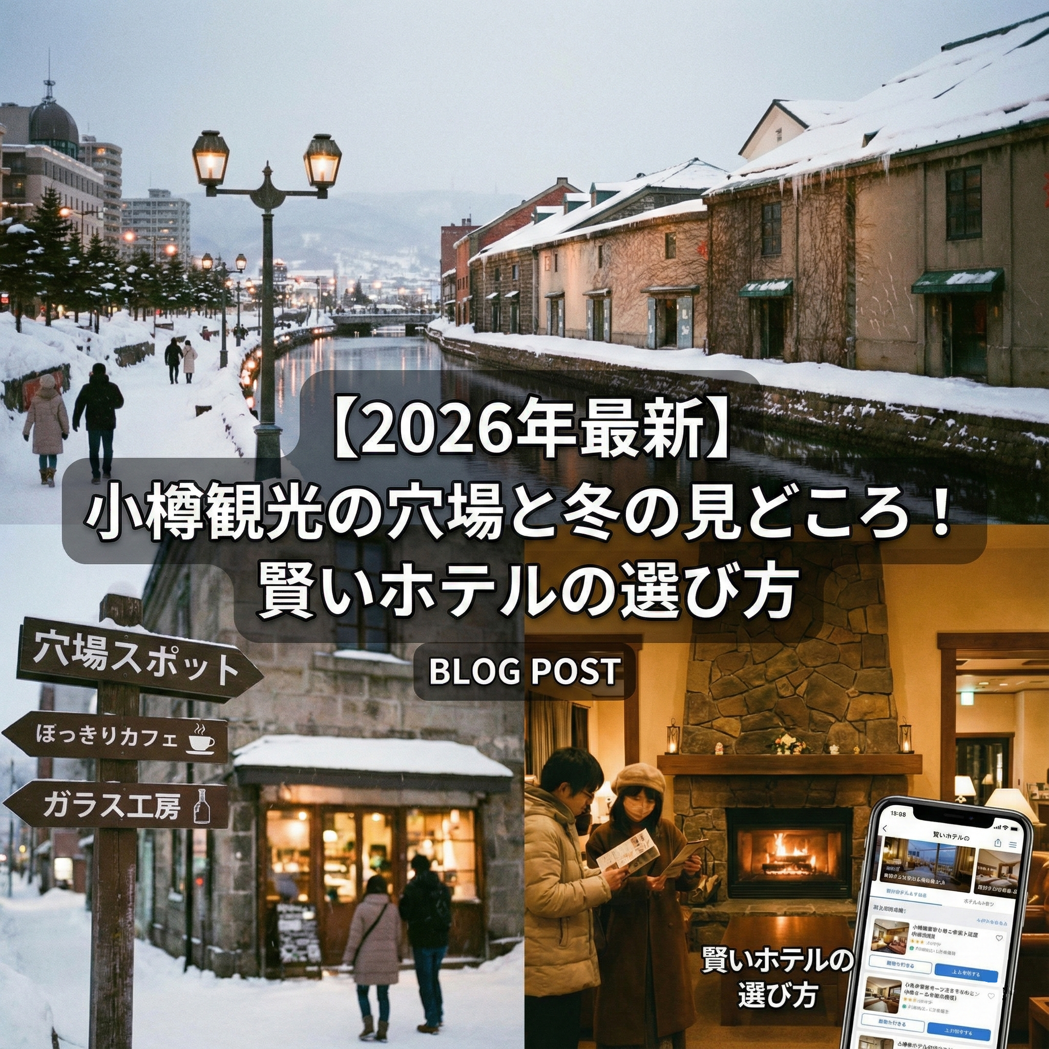 【2026年最新】小樽観光の穴場と冬の見どころ！賢いホテルの選び方